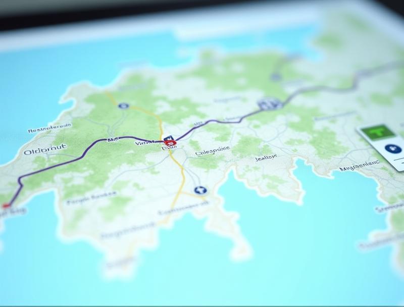 Screenshot of the ESwiss AG digital route planning interface showing a map of Switzerland